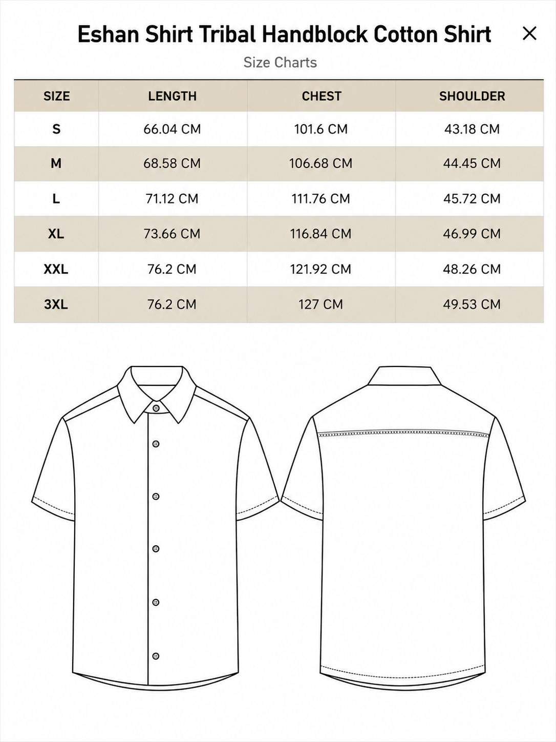 Eshan Shirt Tribal Handblock Cotton Shirt